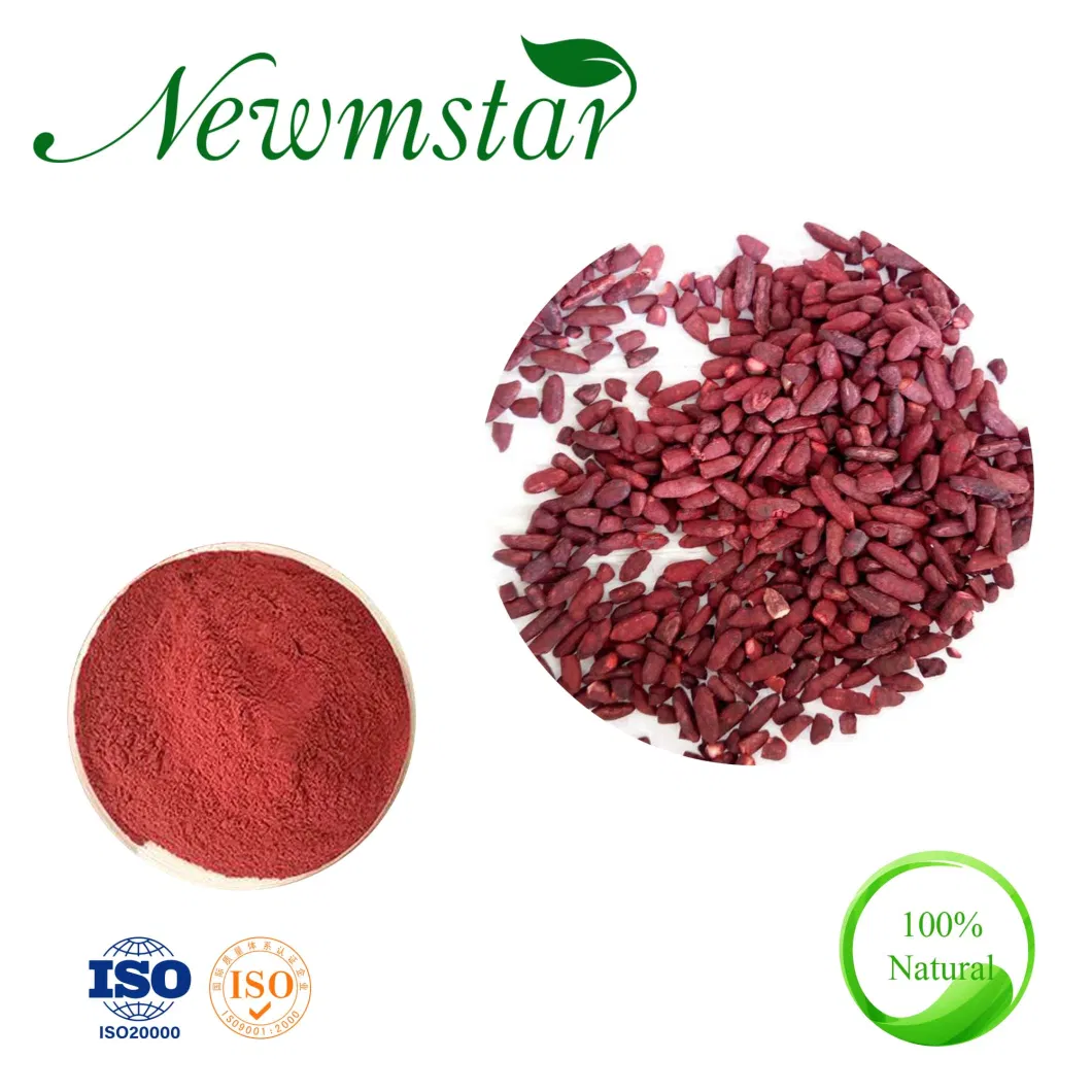 High Quality Red Yeast Rice Extract Pigment Powder with 100% Natural Free Sample